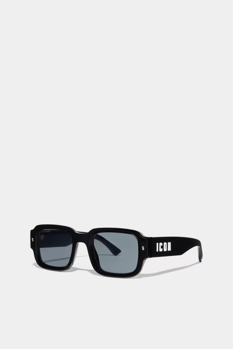 Dsquared2 Icon Black Sunglasses>Uomo Occhiali