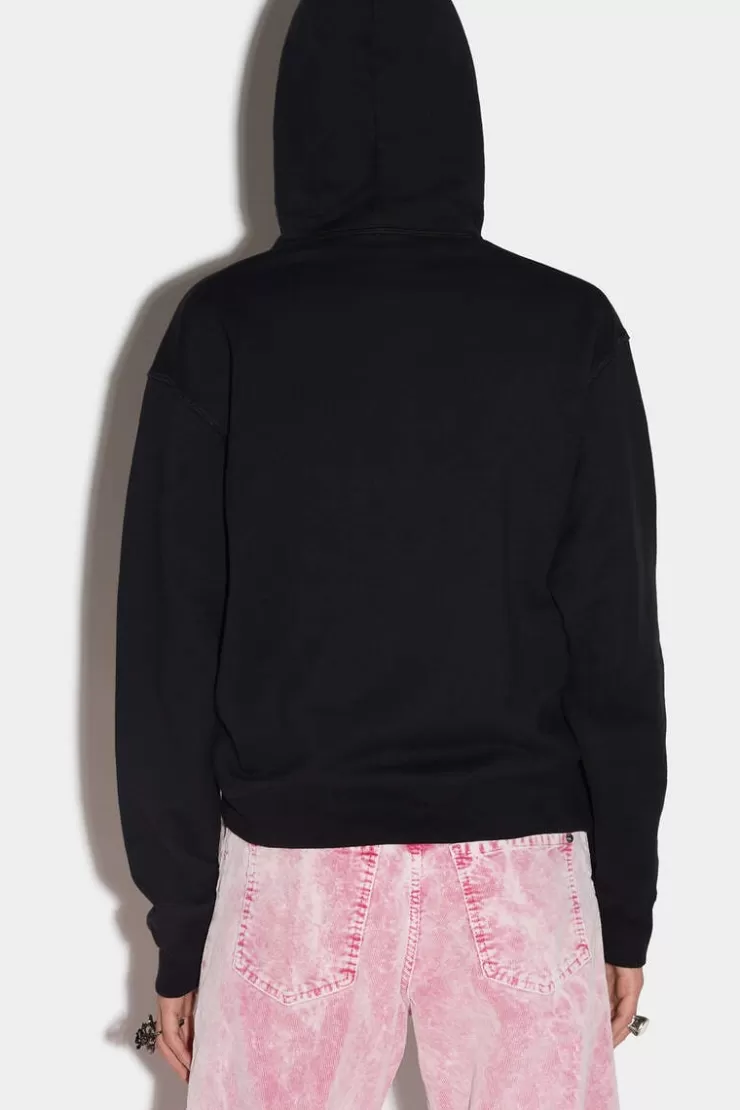 Dsquared2 Icon Cracked Cool Hoodie>Donna Felpe