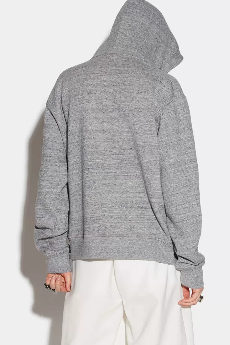 Dsquared2 Icon Cracked Hoodie>Donna Felpe