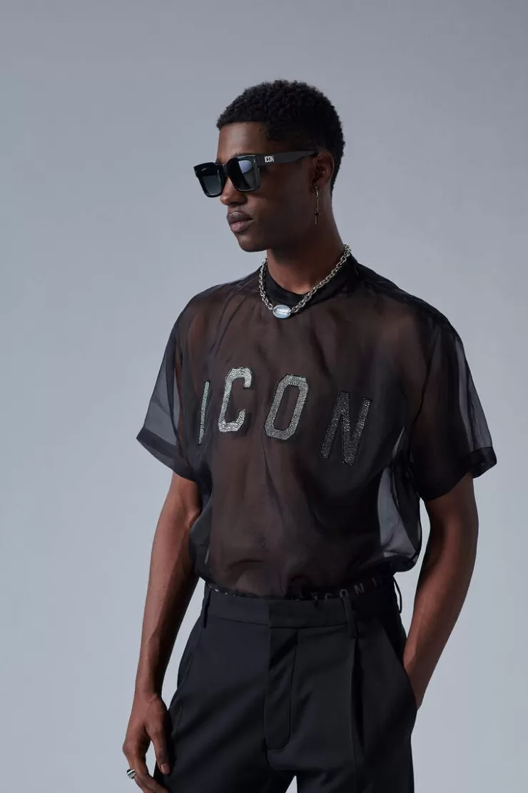 Dsquared2 Icon Crystal Shirt>Uomo Camicie
