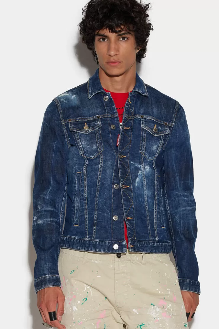 Dsquared2 Icon Dan Jean Jacket>Uomo Cappotti & Giubbotti