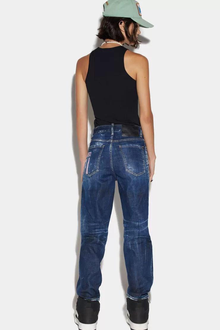 Dsquared2 Icon Dark Wash Boston Jeans>Donna Jeans