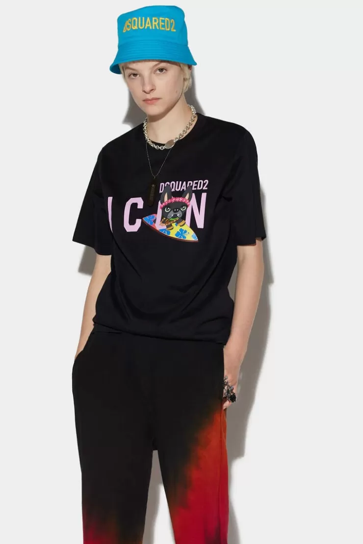 Dsquared2 Icon Hildegard East T-Shirt>Donna Top & T-Shirt