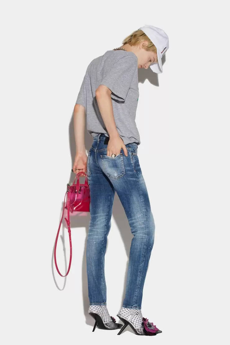 Dsquared2 Icon Medium Wash Jennifer Jeans>Donna Jeans