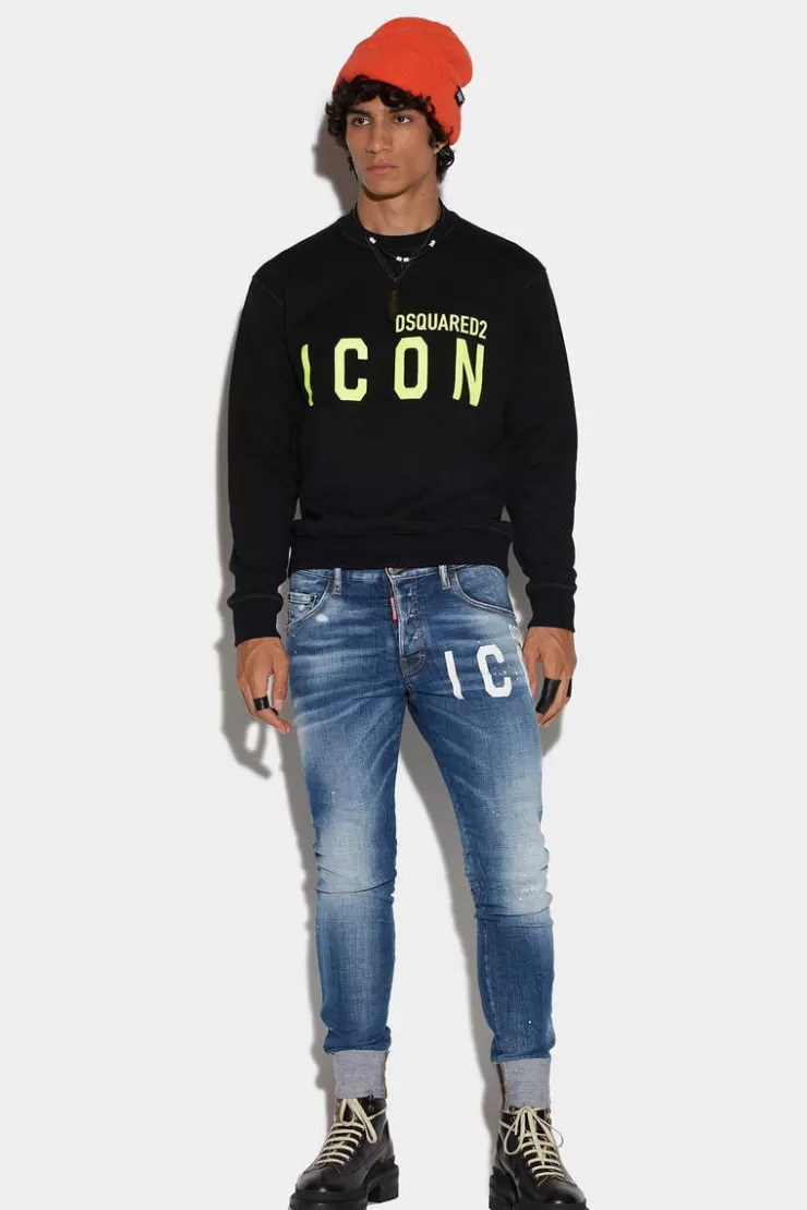 Dsquared2 Icon Medium Wash Skater Jeans>Uomo Jeans
