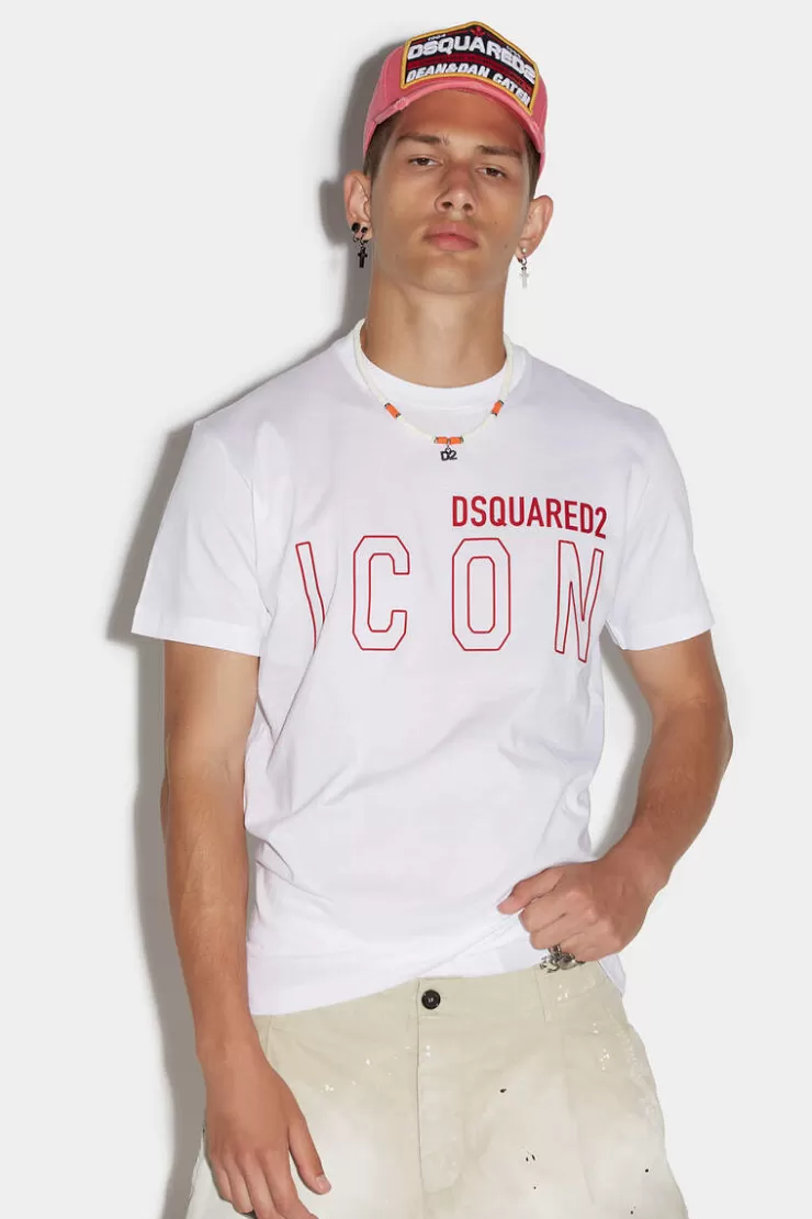 Dsquared2 Icon Outline Cool T-Shirt>Uomo T-Shirt & Polo