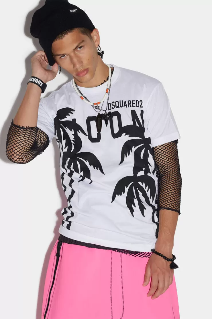 Dsquared2 Icon Palms Cool T-Shirt>Uomo T-Shirt & Polo