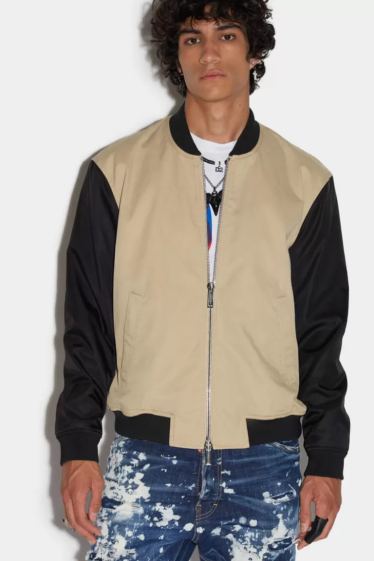 Dsquared2 Icon Palms Varsity Bomber>Uomo Cappotti & Giubbotti