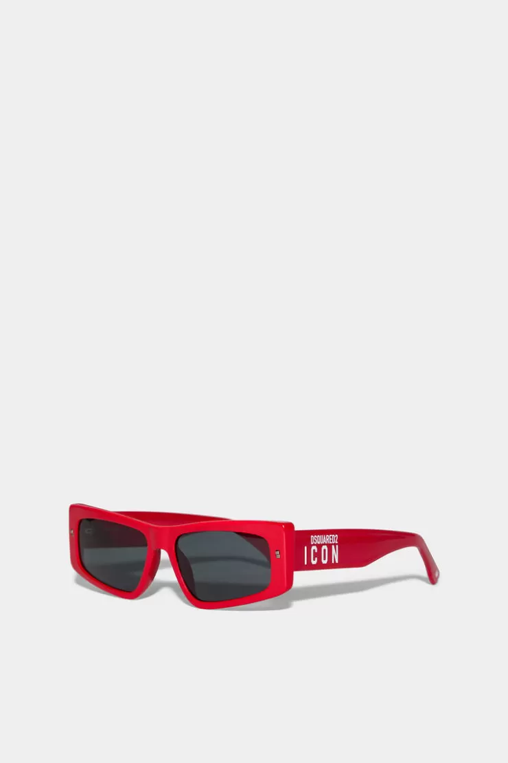 Dsquared2 Icon Red Sunglasses>Uomo Occhiali