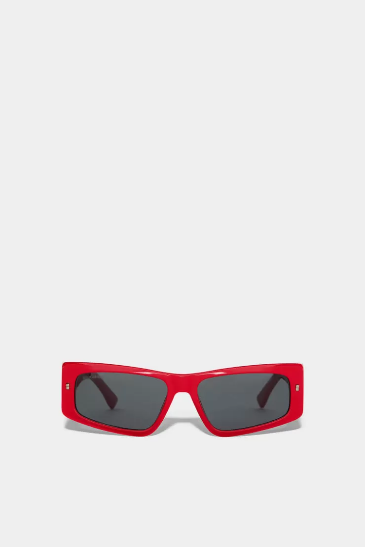 Dsquared2 Icon Red Sunglasses>Uomo Occhiali