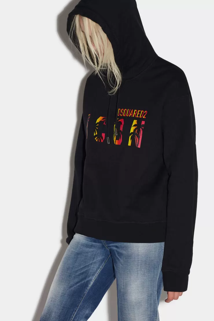 Dsquared2 Icon Sunset Cool Hoodie>Donna Felpe