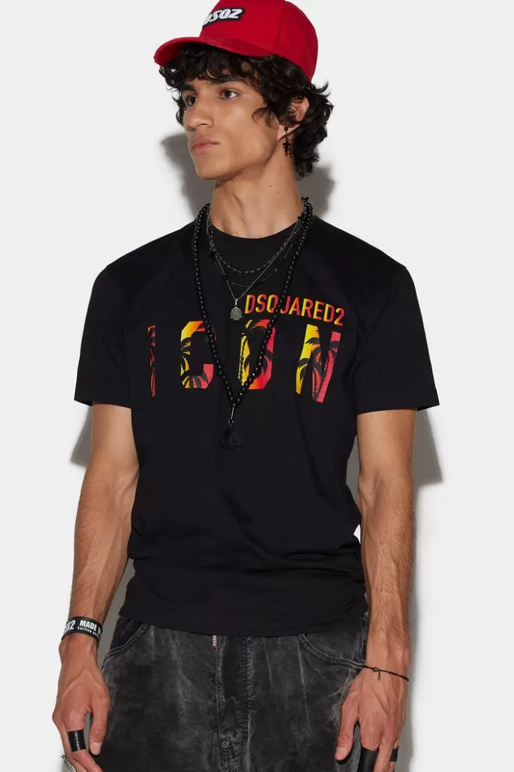Dsquared2 Icon Sunset Cool T-Shirt>Uomo T-Shirt & Polo