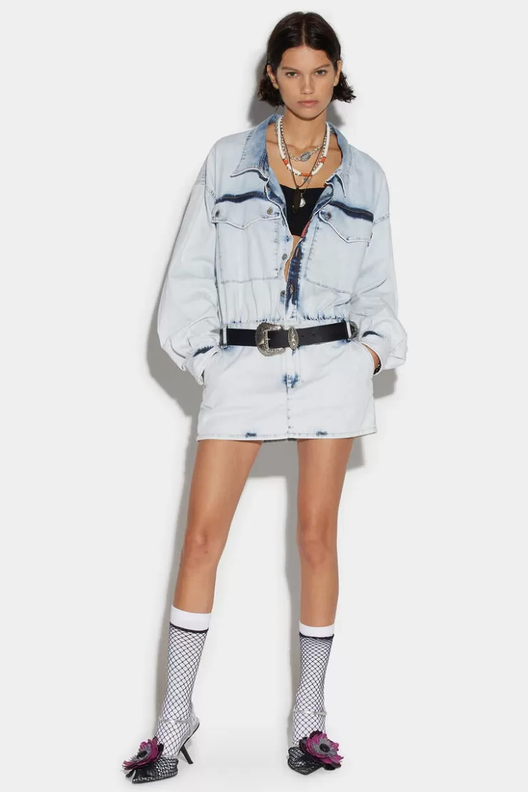 Dsquared2 Jean Mini Dress>Donna Vestiti E Tute