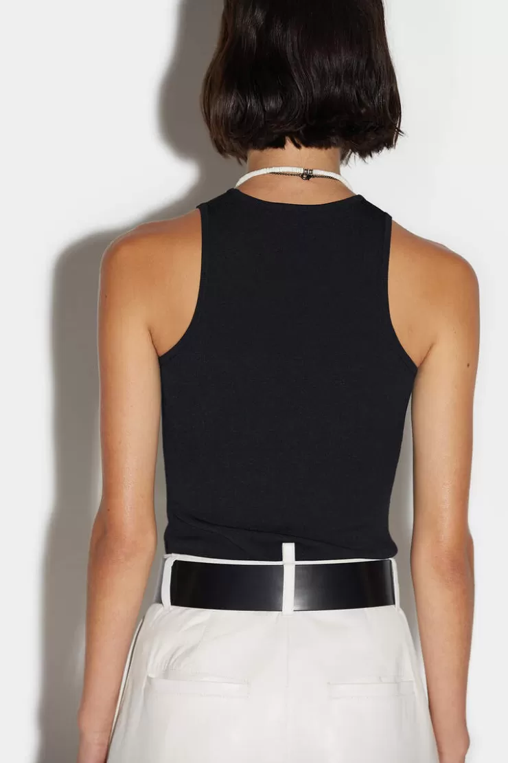 Dsquared2 Knitted Tank Top>Donna Top & T-Shirt