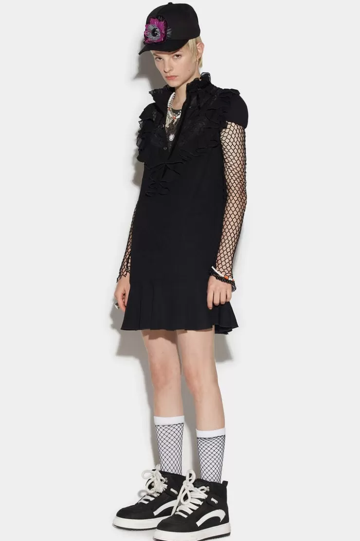 Dsquared2 Lace Bib Mini Dress>Donna Vestiti E Tute