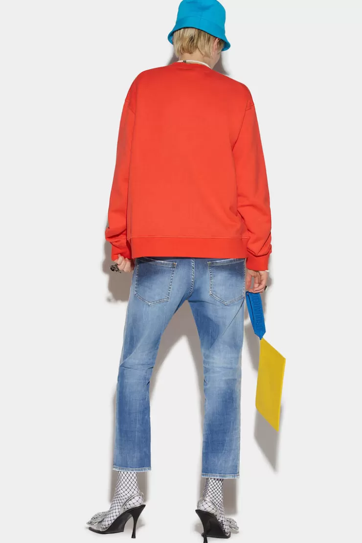 Dsquared2 Light Clean Wash Cool Girl Cropped Jeans>Donna Jeans