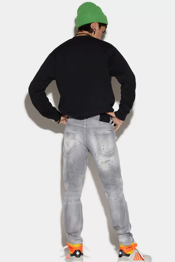Dsquared2 Light Grey Wash Skater Jeans>Uomo Jeans