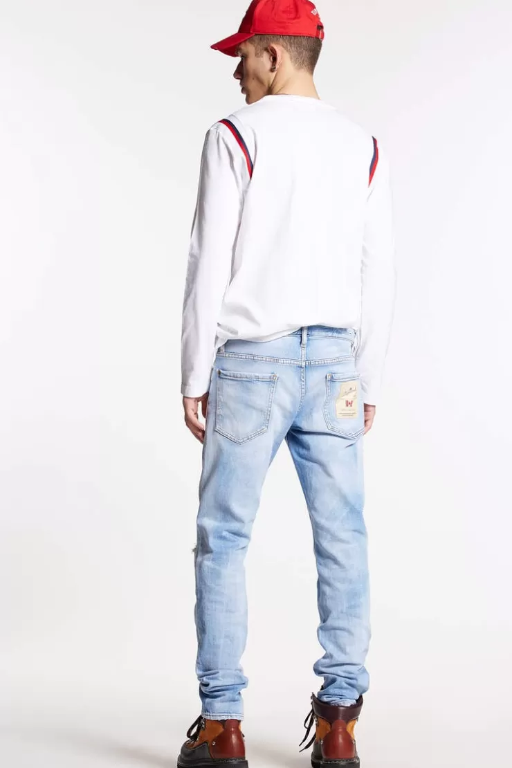 Dsquared2 Light Super Fade Wash Slim Jeans>Uomo Jeans