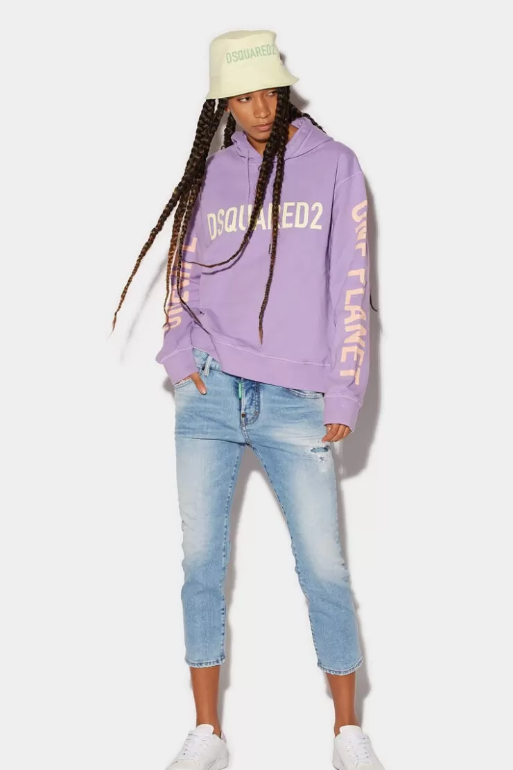 Dsquared2 Light Wash Cool Girl Cropped Jeans>Donna Jeans