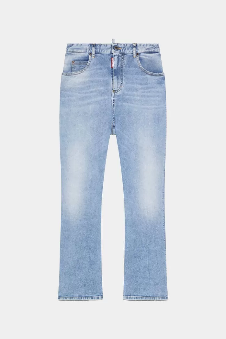 Dsquared2 Light Wash High Waist Bell Bottom Jeans>Donna Jeans