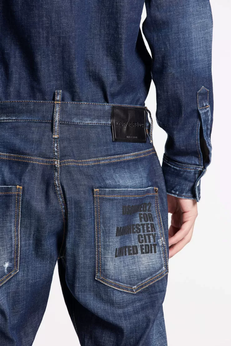 Dsquared2 Manchester City Dark Sky Wash Classic Kenny Jeans>Uomo Jeans