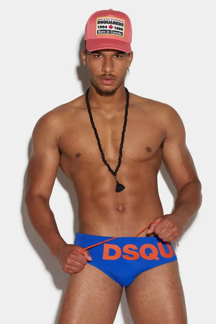 Dsquared2 Maxi Logo Swim Brief>Uomo Costumi