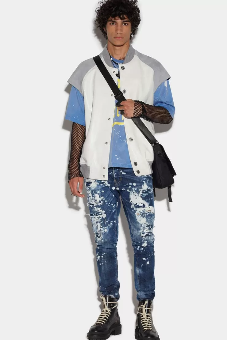 Dsquared2 Medium Acid Broken Wash Relax Long Crotch Jeans>Uomo Jeans