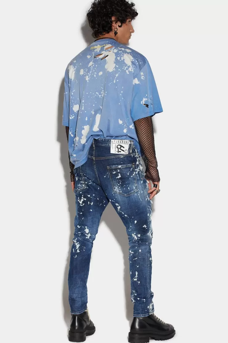 Dsquared2 Medium Acid Broken Wash Relax Long Crotch Jeans>Uomo Jeans