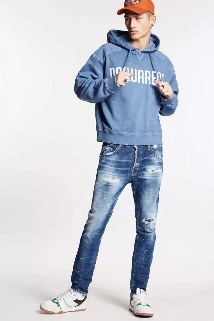Dsquared2 Medium Basic Ripped Wash Skater Jeans>Uomo Jeans