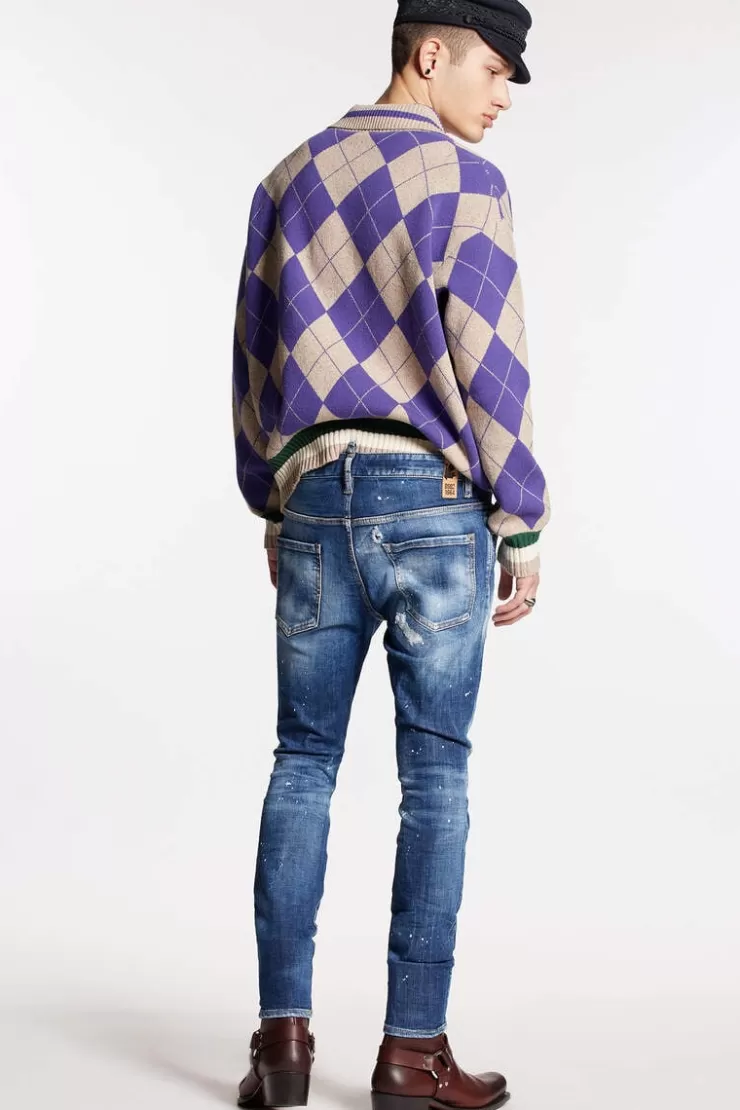 Dsquared2 Medium Basic Ripped Wash Super Twinky Jeans>Uomo Jeans