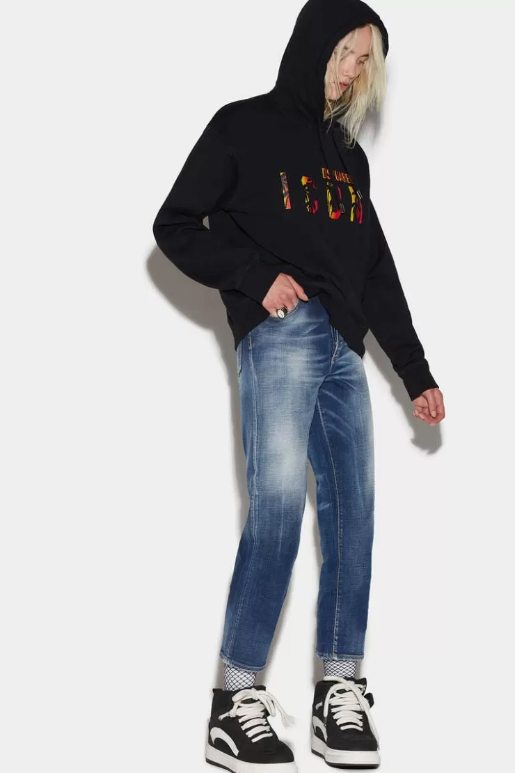 Dsquared2 Medium Clean Wash Boston Jeans>Donna Jeans