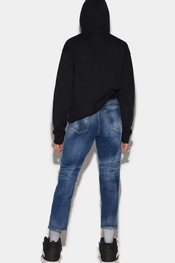 Dsquared2 Medium Clean Wash Boston Jeans>Donna Jeans