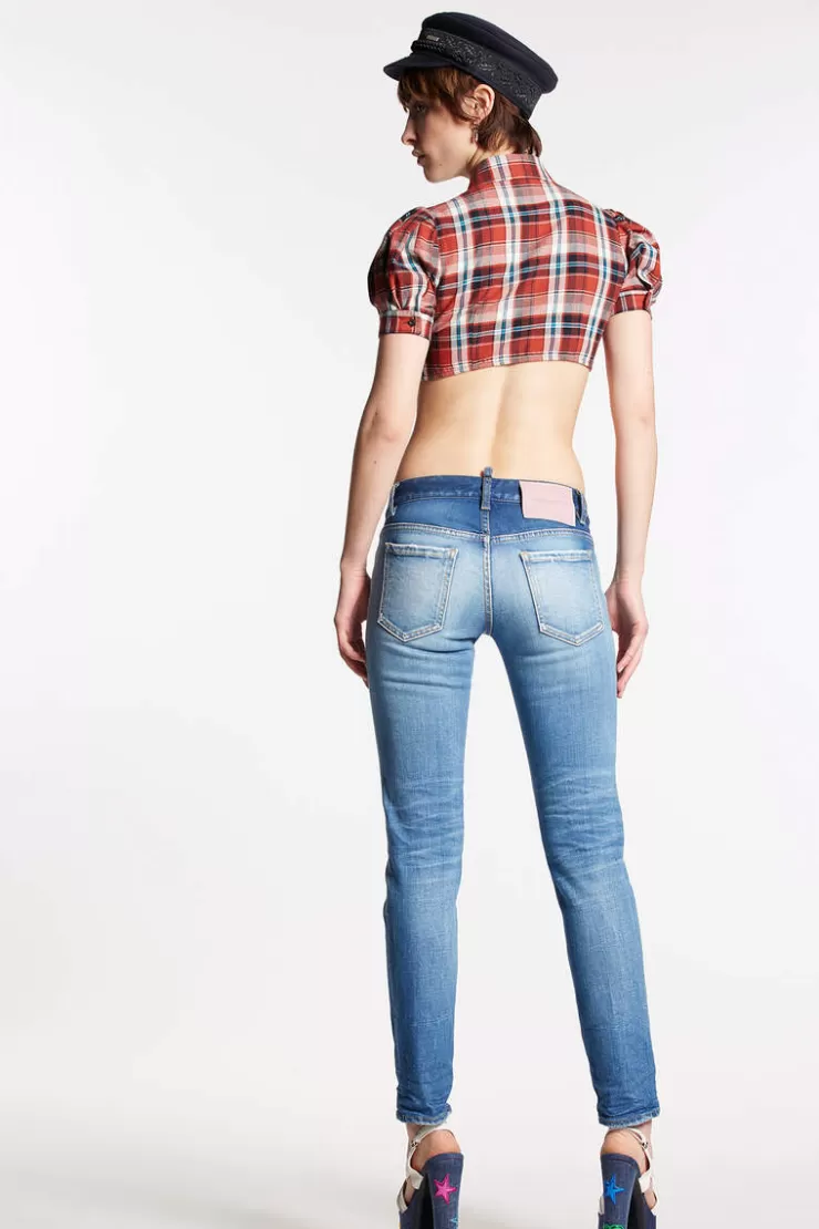 Dsquared2 Medium Clean Wash Jennifer Jeans>Donna Jeans