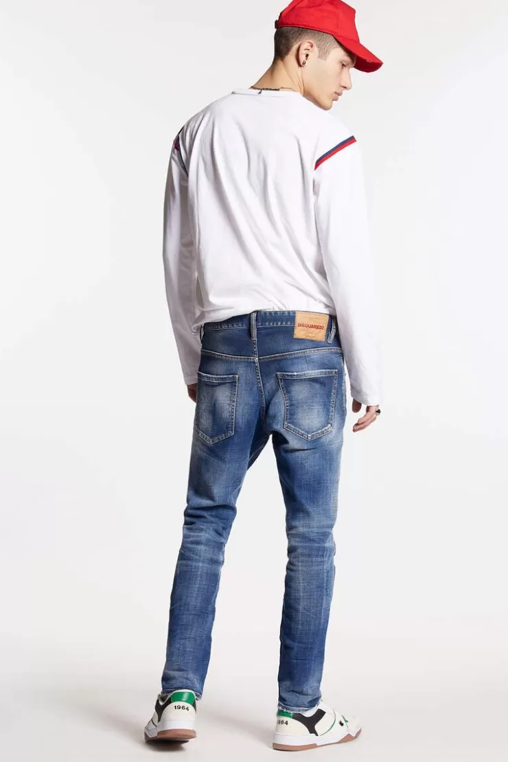 Dsquared2 Medium Clean Wash Skater Jeans>Uomo Jeans