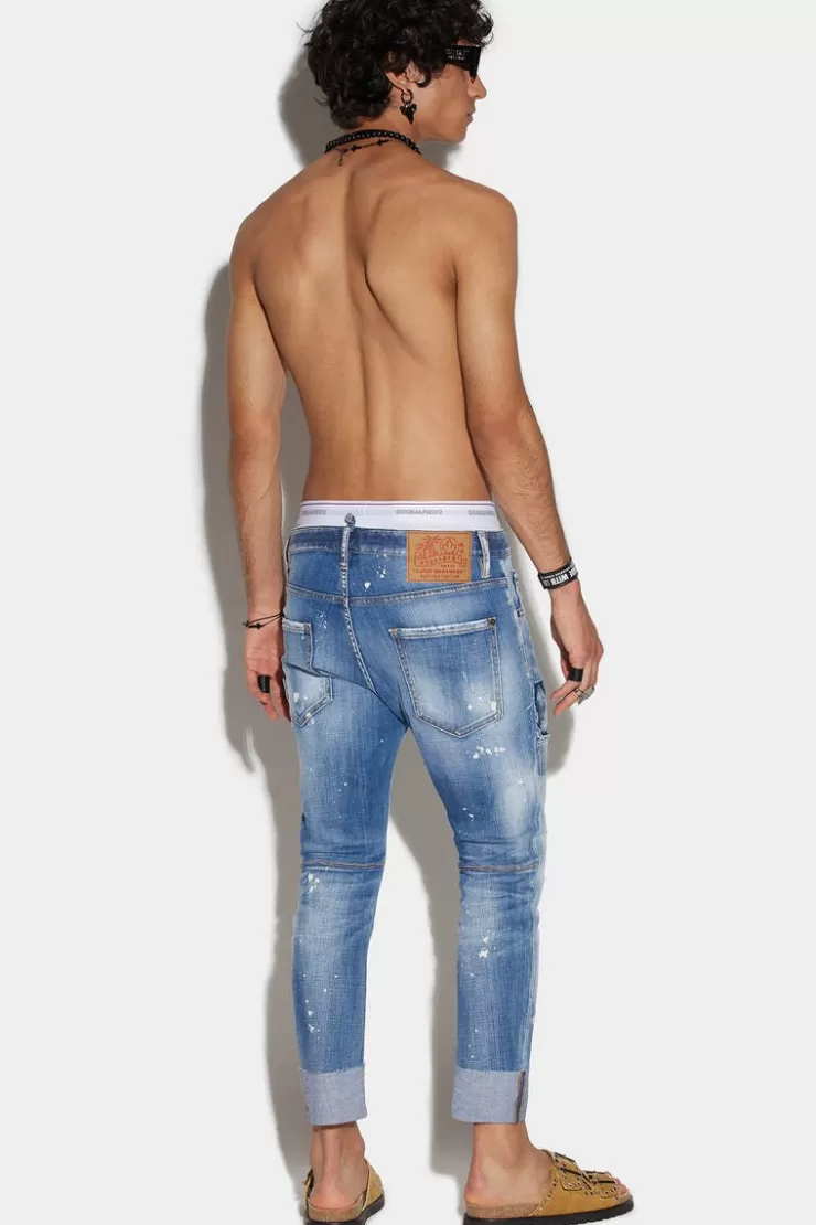 Dsquared2 Medium Denim Patches Wash Sailor Jeans>Uomo Jeans