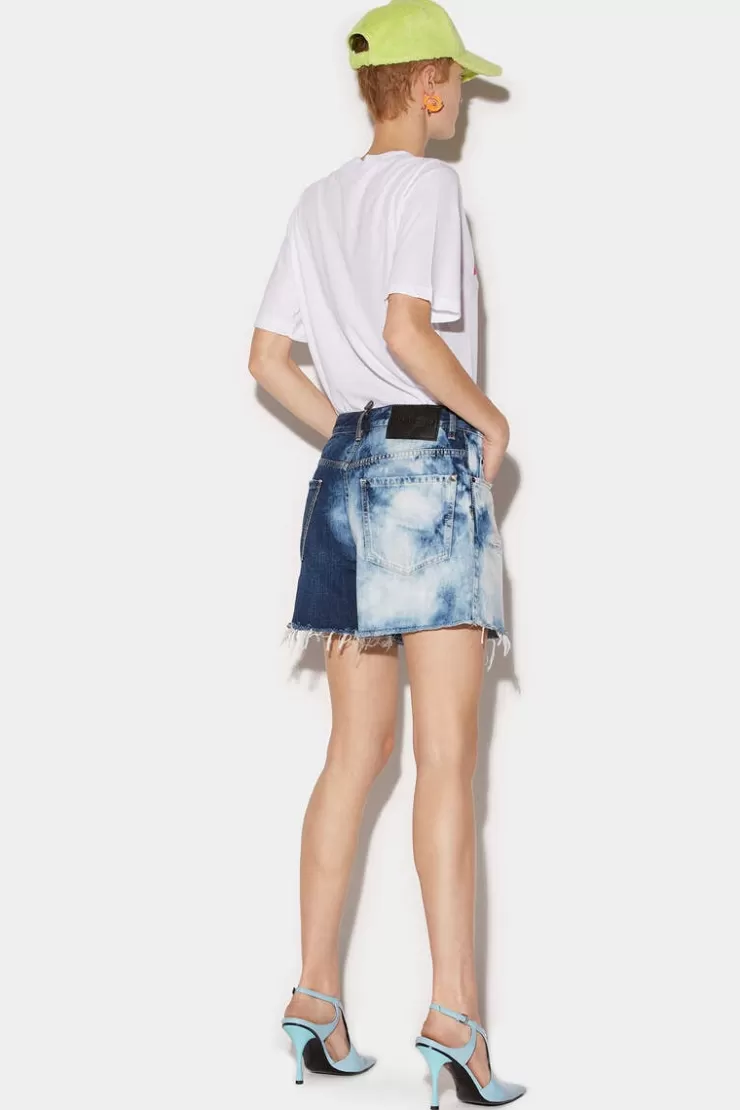 Dsquared2 Medium Night & Day Wash Baggy Shorts>Donna Pantaloni Corti