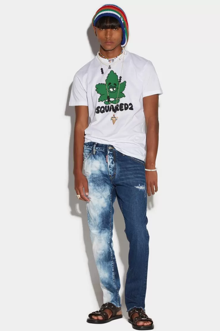 Dsquared2 Medium Night & Day Wash Cool Guy Jeans (Cropped)>Uomo Jeans