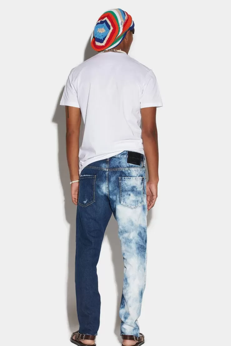 Dsquared2 Medium Night & Day Wash Cool Guy Jeans (Cropped)>Uomo Jeans