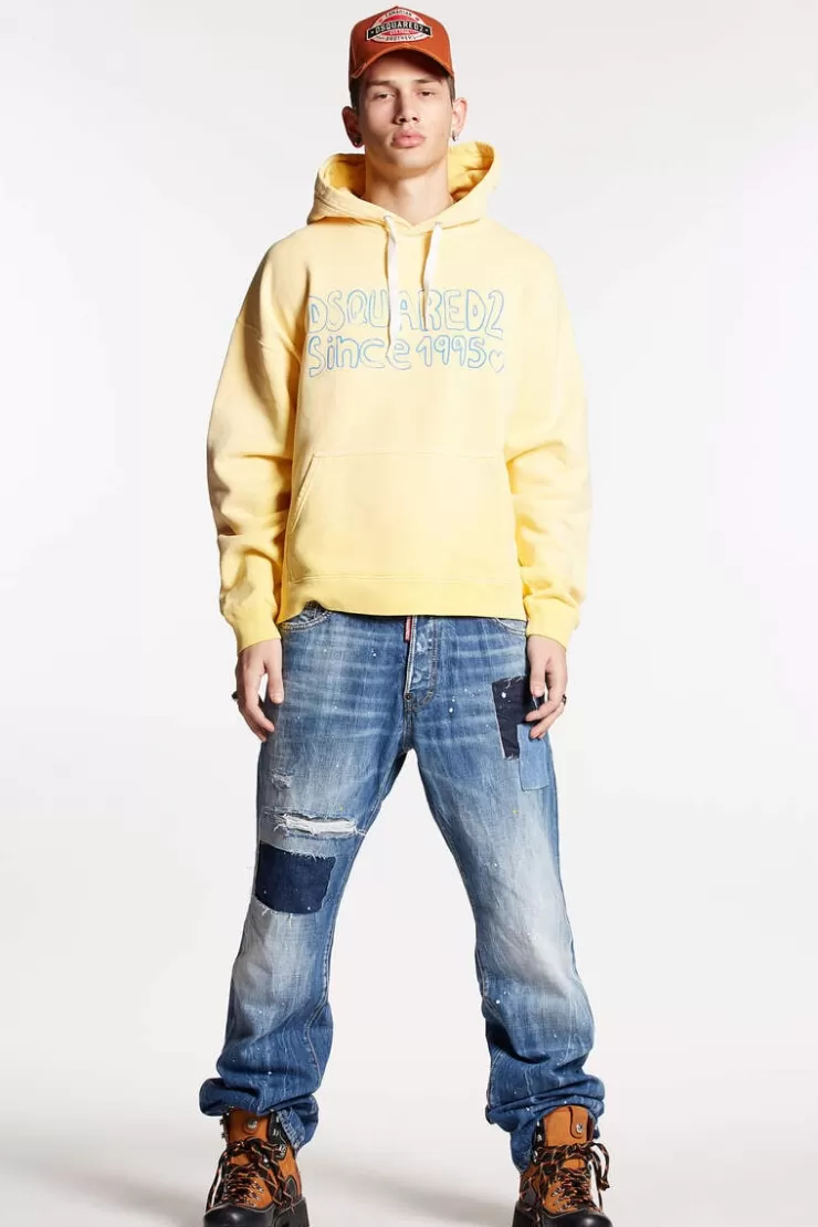 Dsquared2 Medium Patch Wash Roadie Jeans>Uomo Jeans