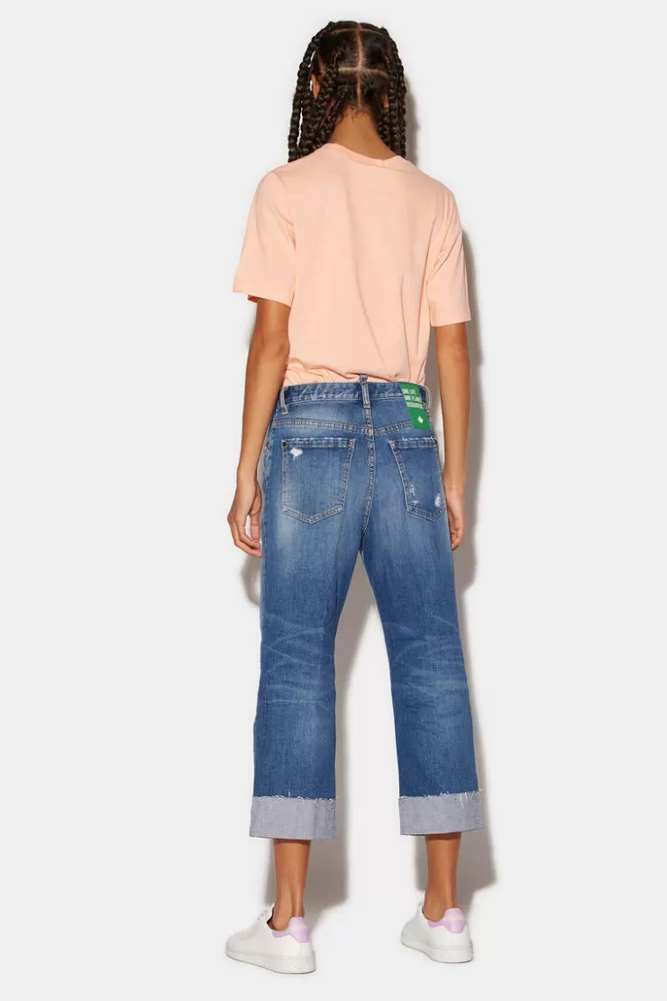 Dsquared2 Medium Ripped Wash L.A. Jeans>Donna Jeans