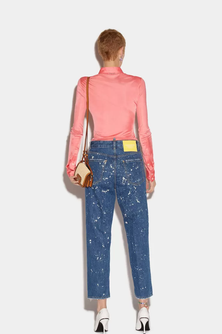 Dsquared2 Medium Sea Salt Wash Boston Jeans>Donna Jeans