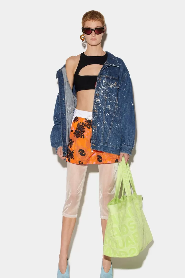 Dsquared2 Medium Sea Salt Wash Over Jean Jacket>Donna Cappotti & Giubbotti