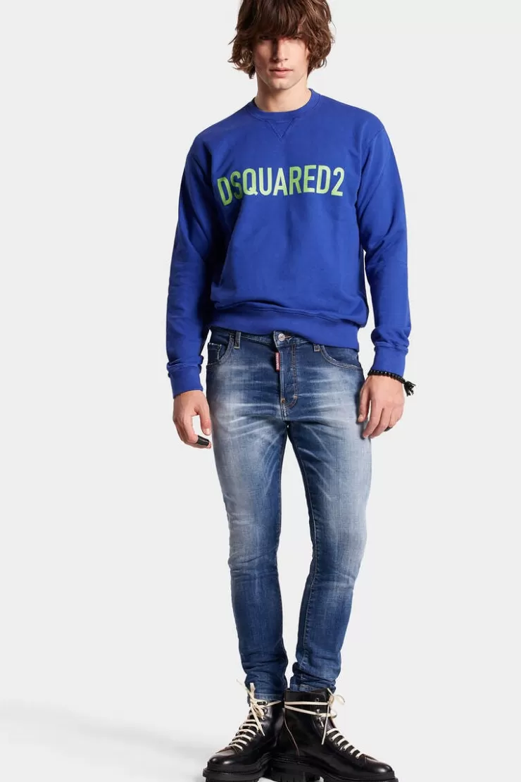 Dsquared2 Medium Stapled Clean Wash Skater Jeans>Uomo Jeans