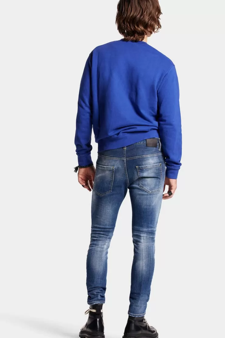 Dsquared2 Medium Stapled Clean Wash Skater Jeans>Uomo Jeans