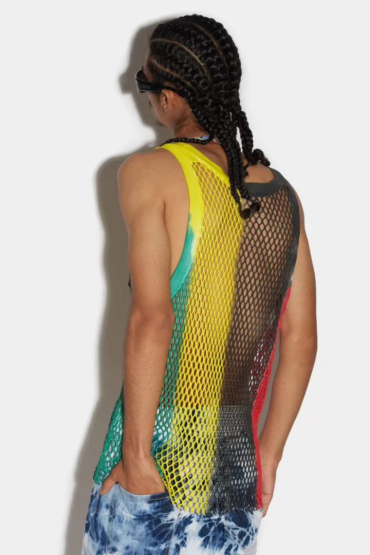 Dsquared2 Mesh Tank Top>Uomo T-Shirt & Polo