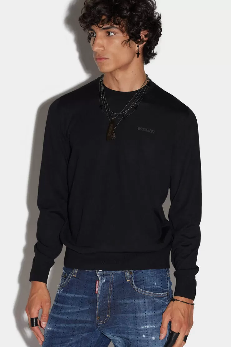 Dsquared2 Neon Roundneck Knit>Uomo Maglieria