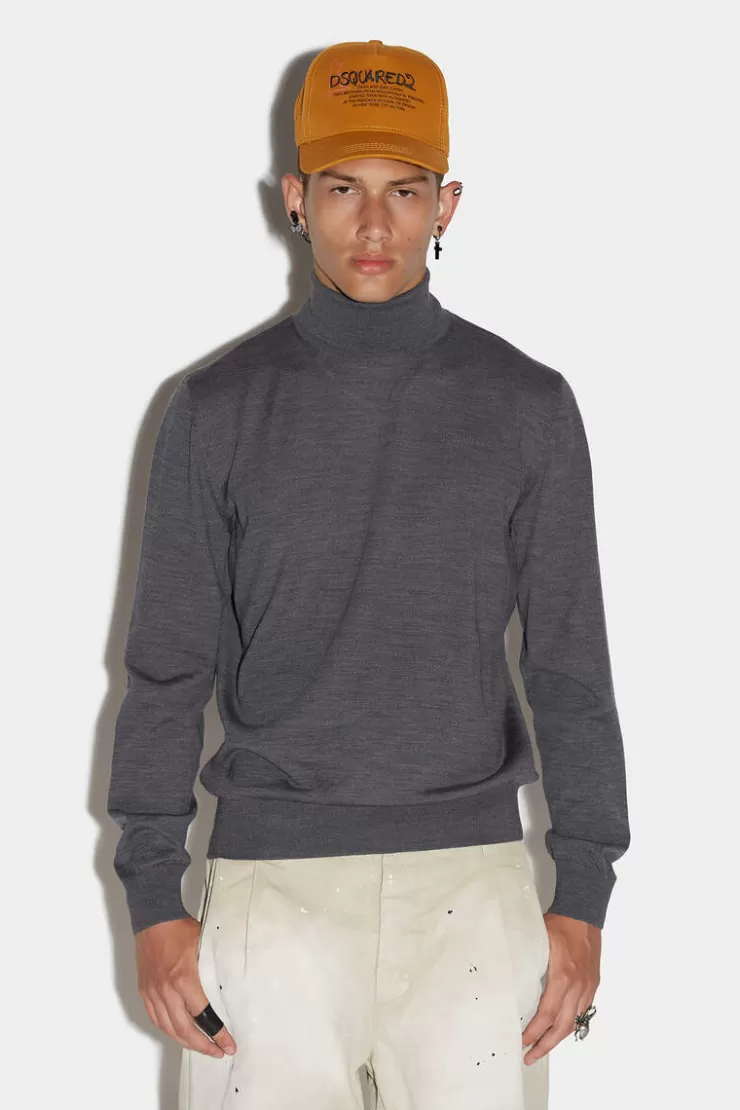 Dsquared2 Neon Turtleneck Knit>Uomo Maglieria