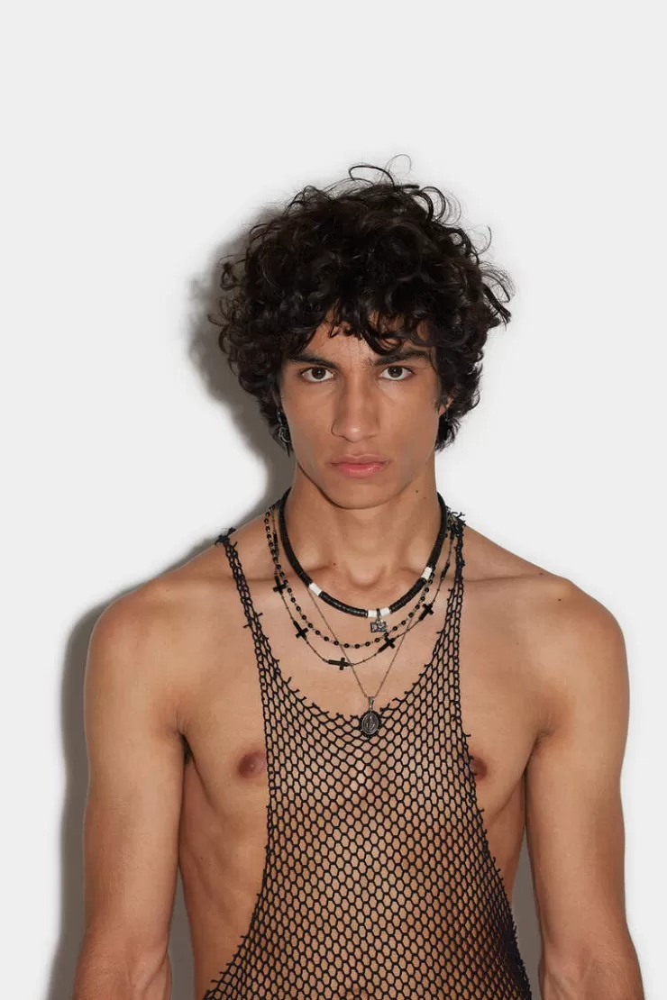 Dsquared2 Net Tank Top>Uomo T-Shirt & Polo