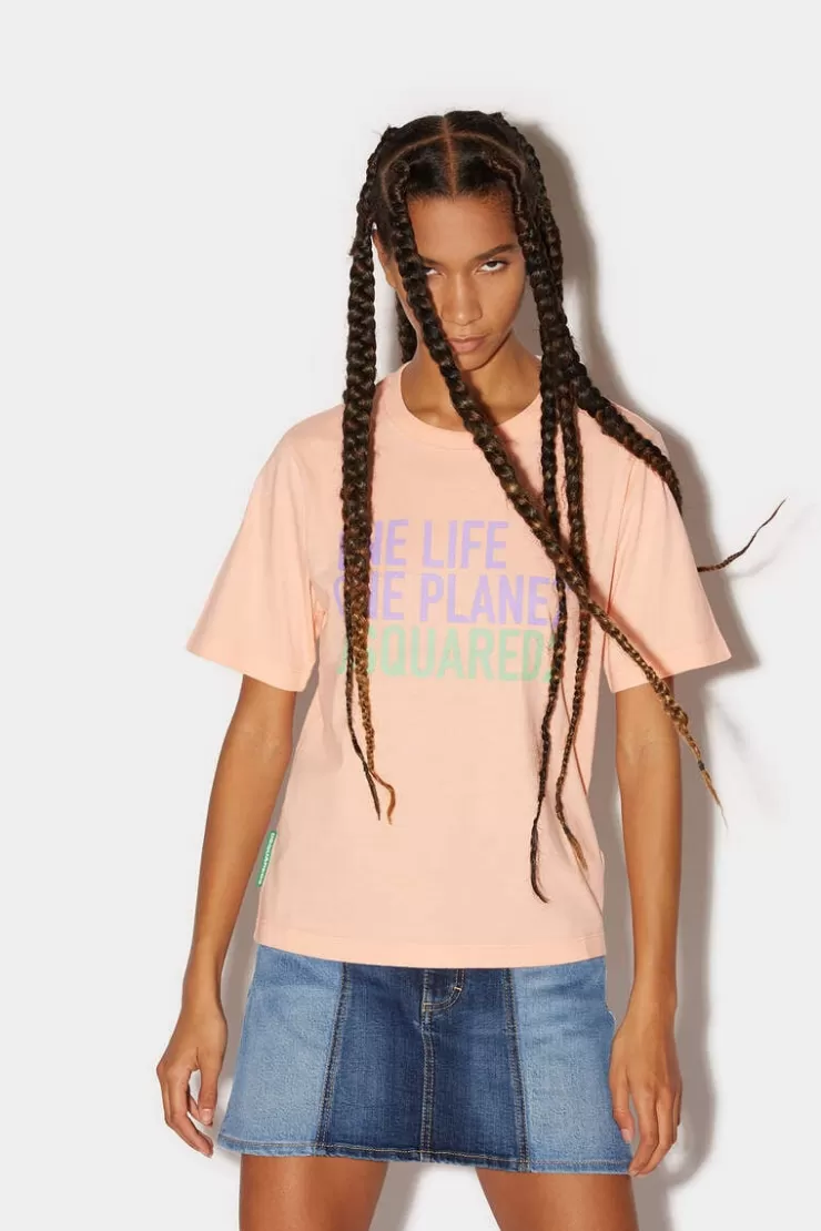 Dsquared2 One Life Easy Tee T-Shirt>Donna Top & T-Shirt