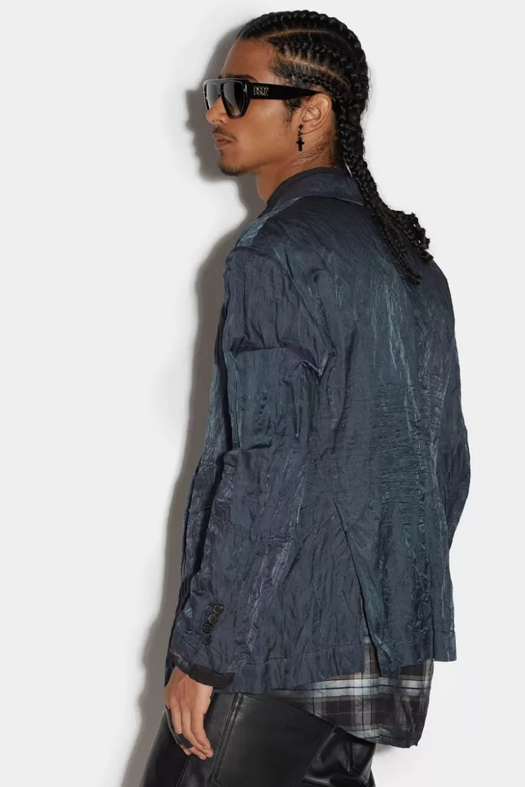 Dsquared2 Patchwork Super Relax Shoulder Jacket>Uomo Abiti & Giacche